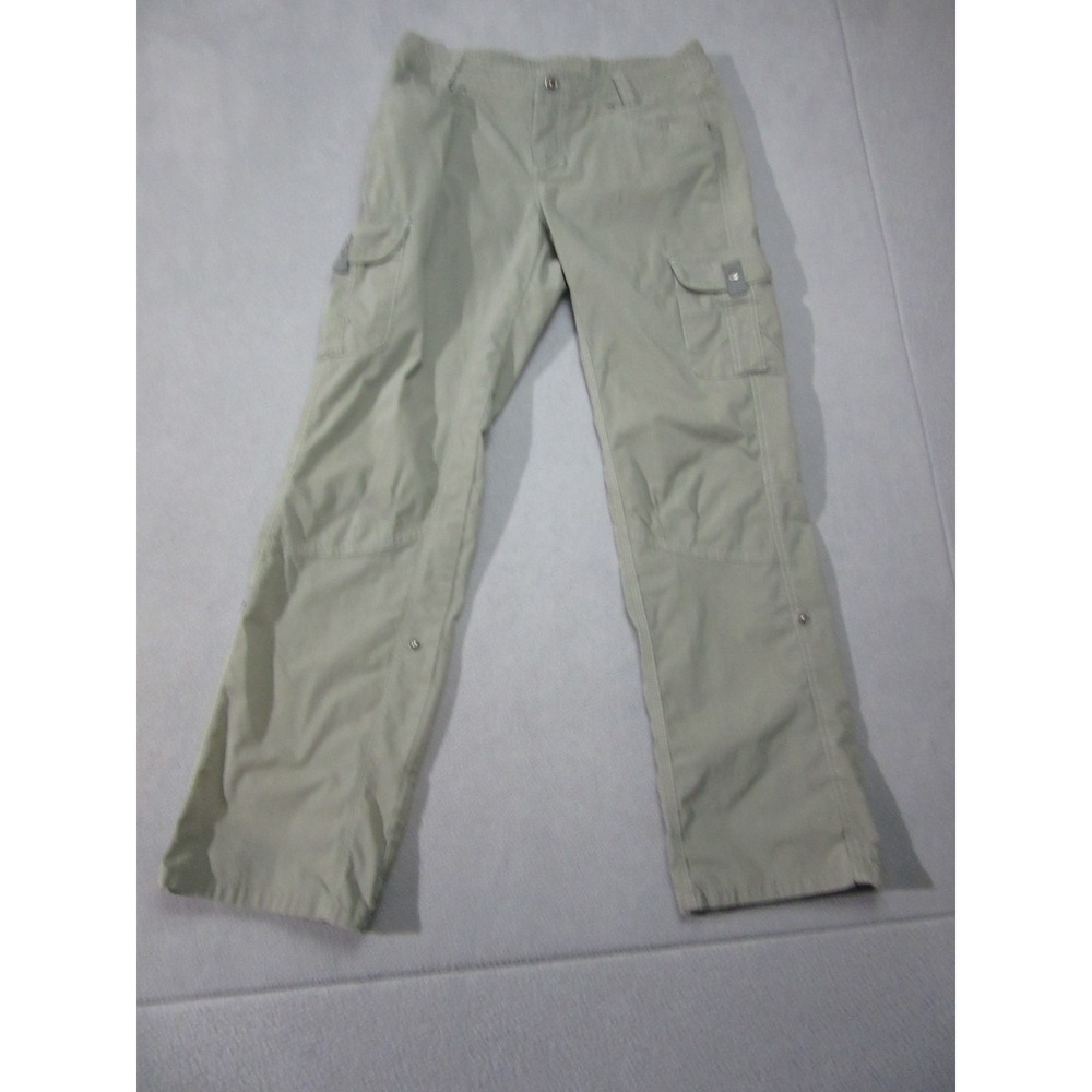 Kuhl Pants Women 10 Green Legendary Cargo Roll Up Convertible Outdoor Hiking
